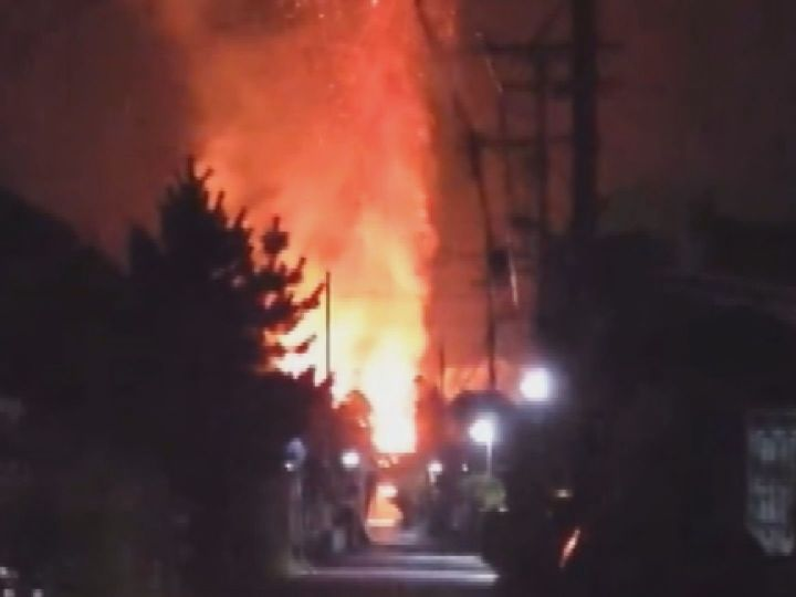 美濃加茂市　火事　古井神社